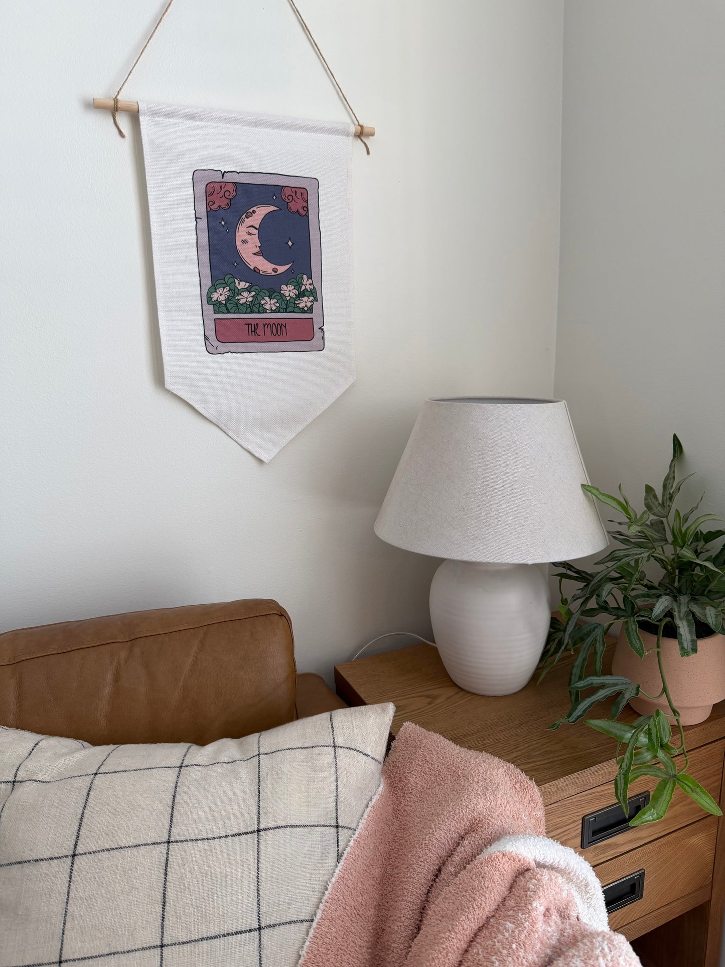 Moon Tarot Card Pennant