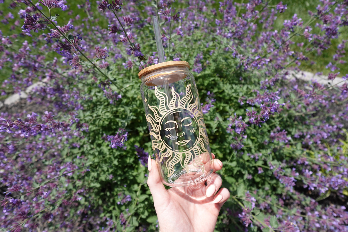 Sun 16oz Glass Tumbler