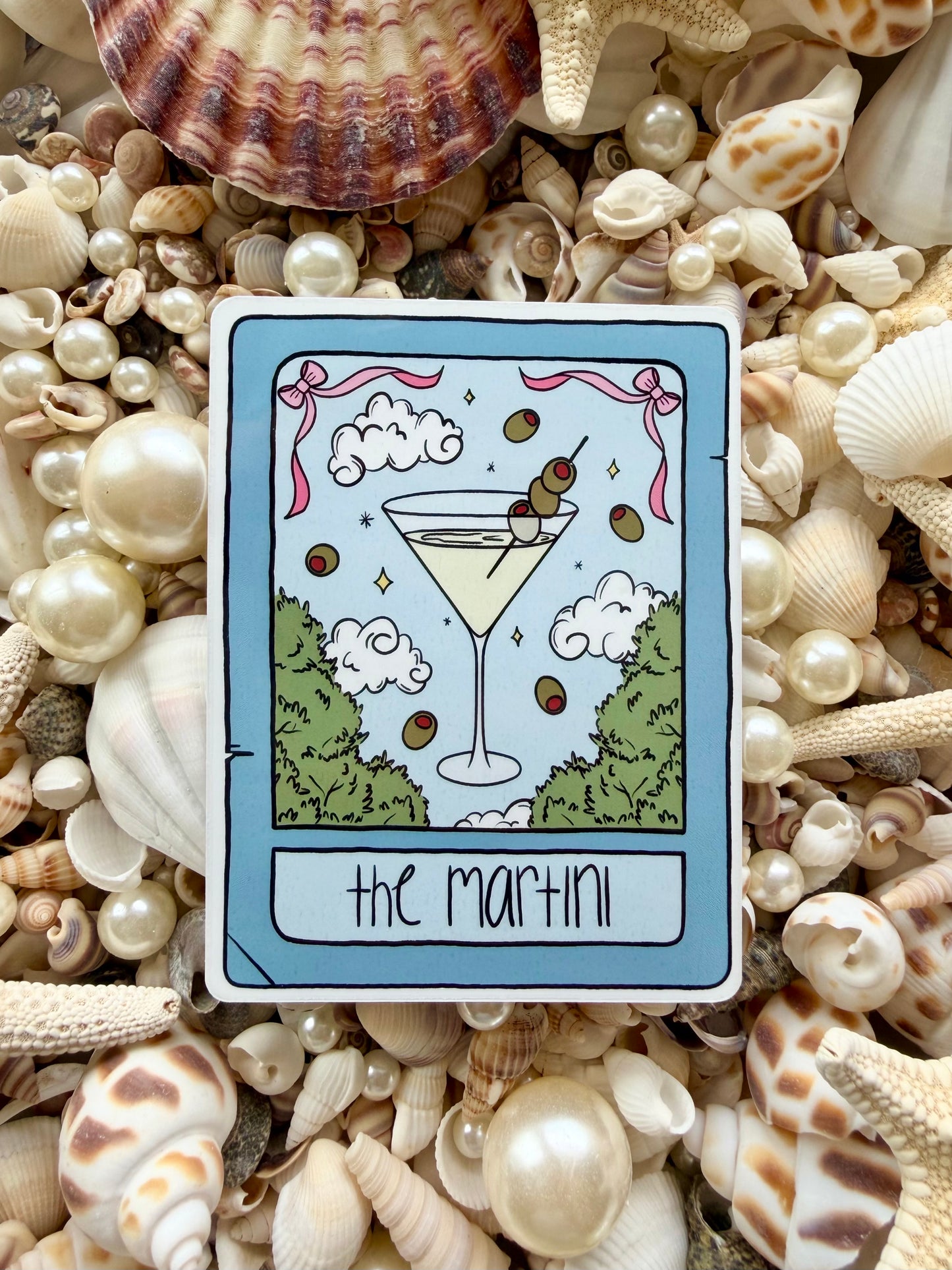 Martini Tarot Card Sticker