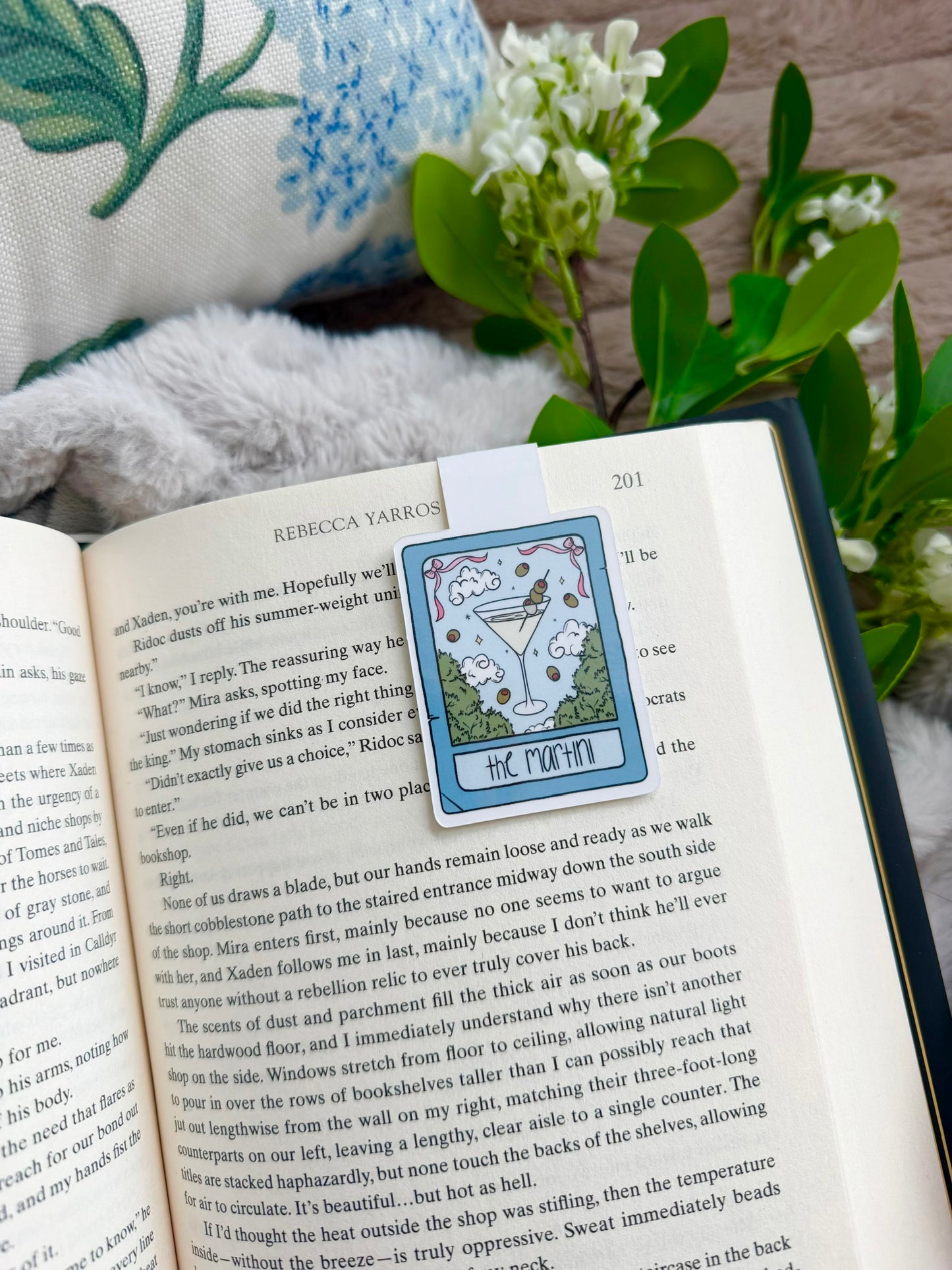 Martini Tarot Card Magnetic Bookmark
