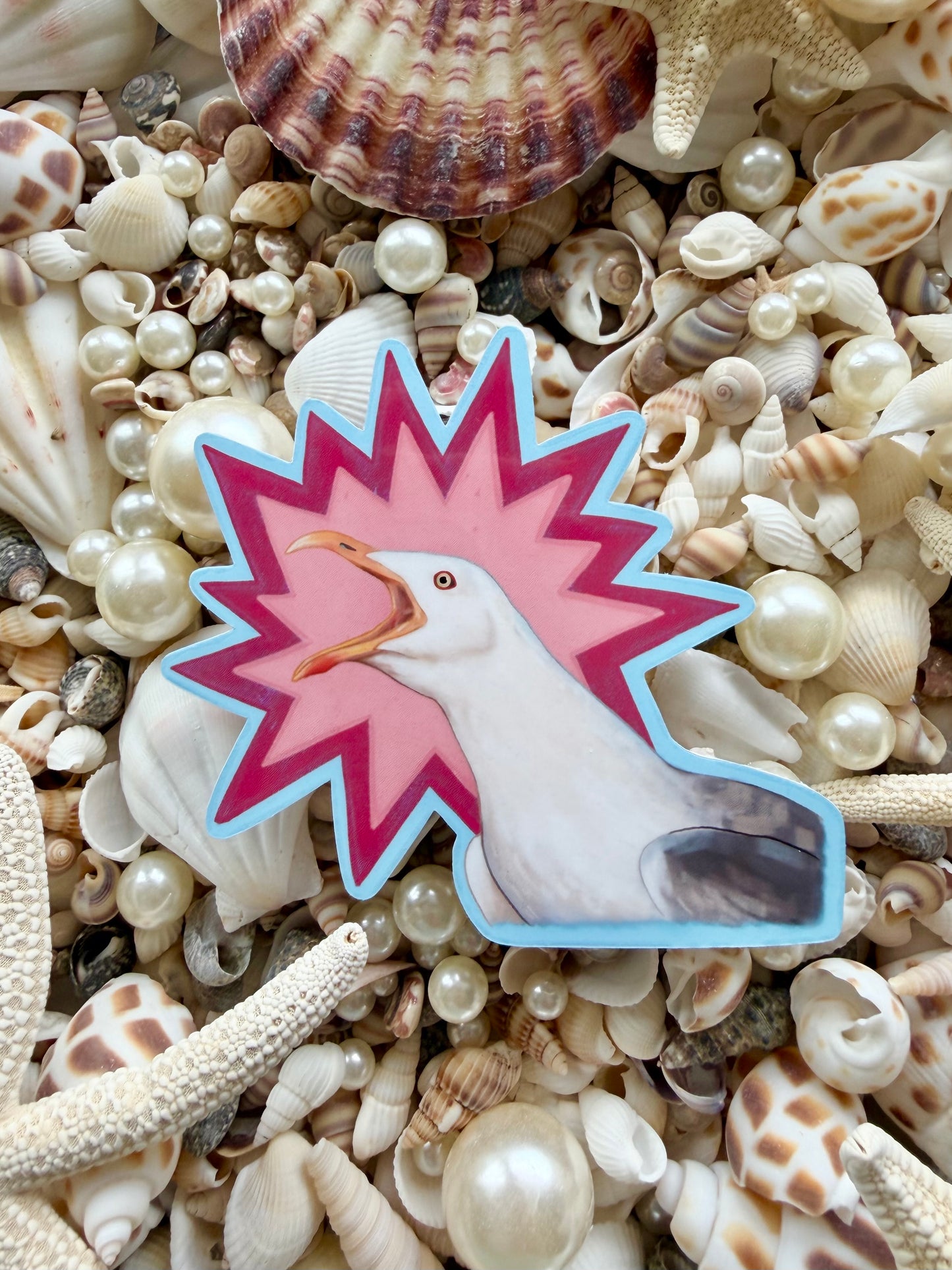Angry Seagull Sticker