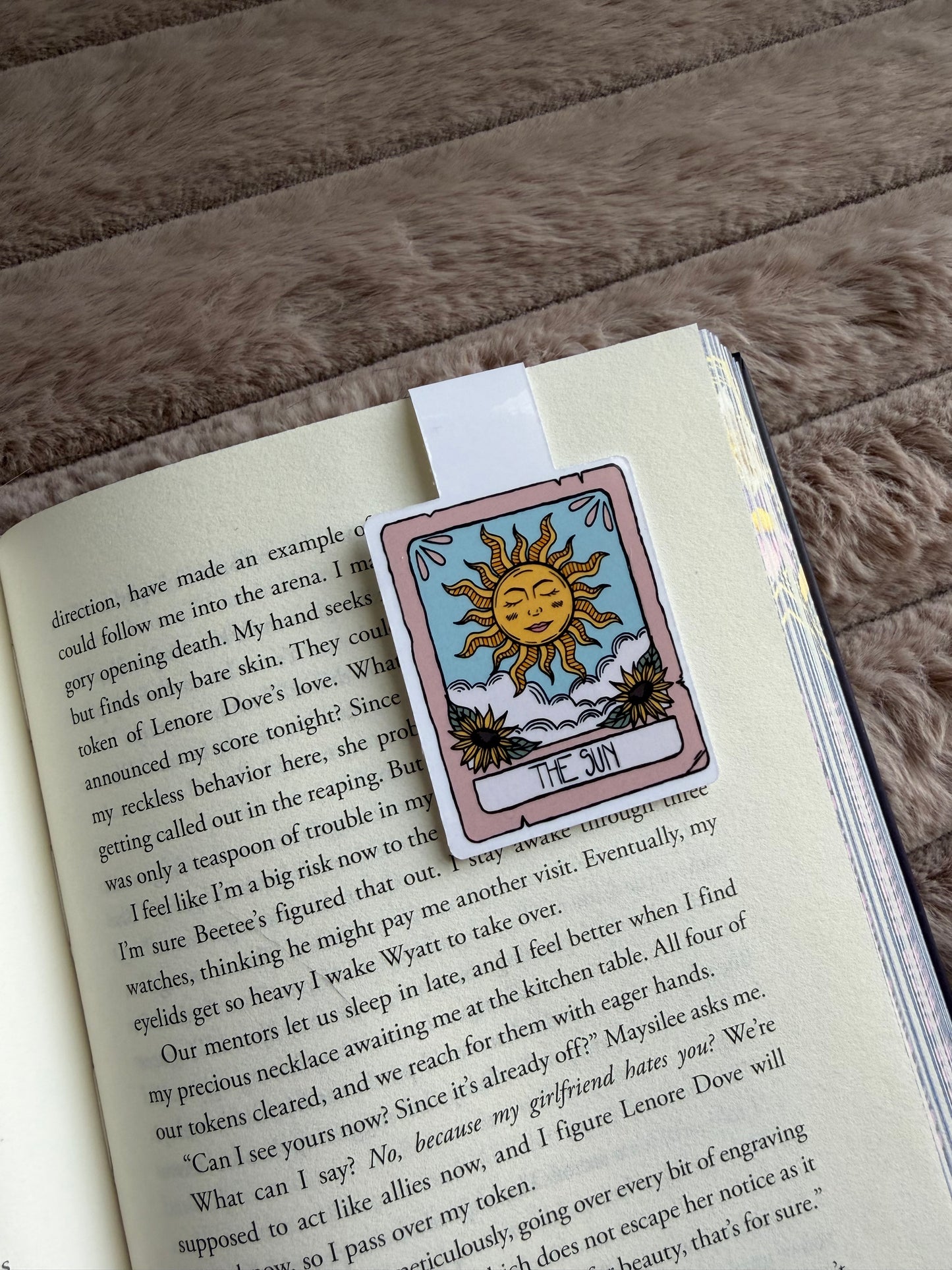 Sun Tarot Card Magnetic Bookmark