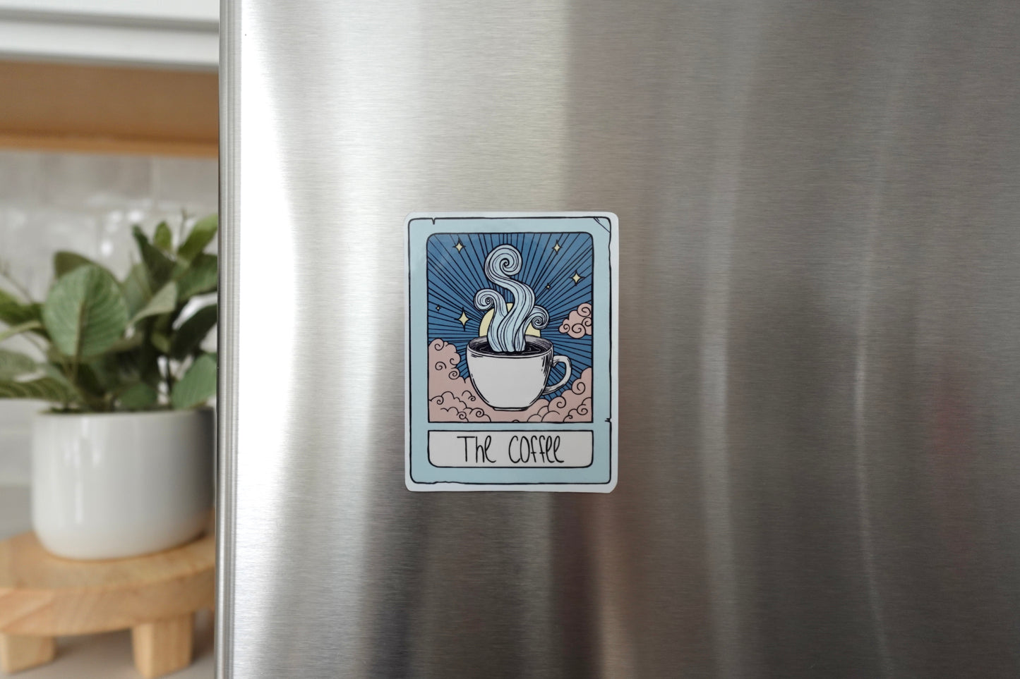 Coffee Tarot Card Magnet