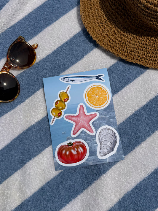 Amalfi Summer Sticker Sheet