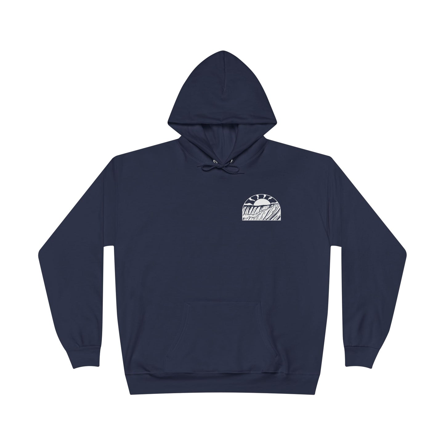 Eco-Friendly Sunset Wave Unisex Pullover Hoodie