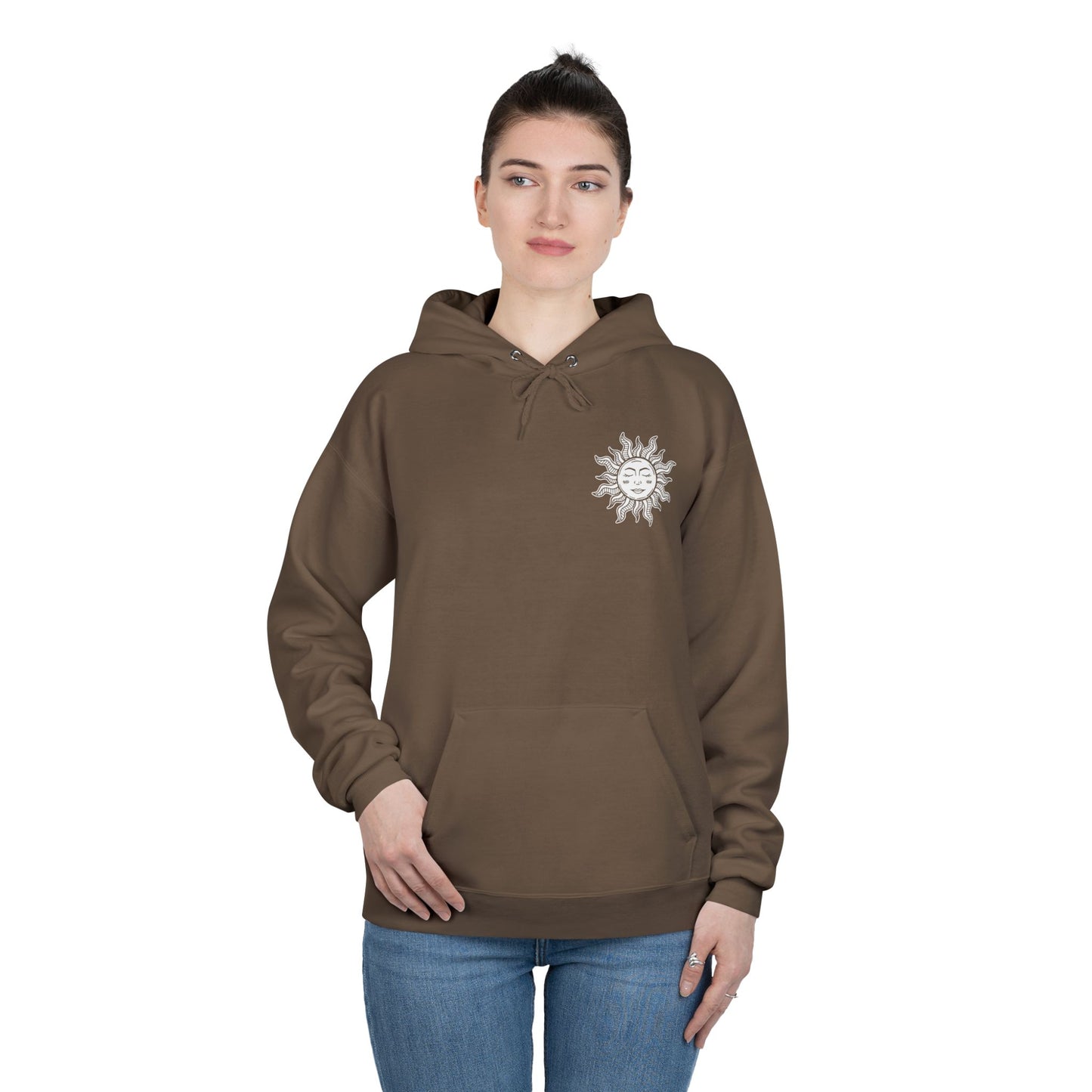 Eco-Friendly Sun Tarot Unisex Hoodie - Spiritual Graphic Pullover