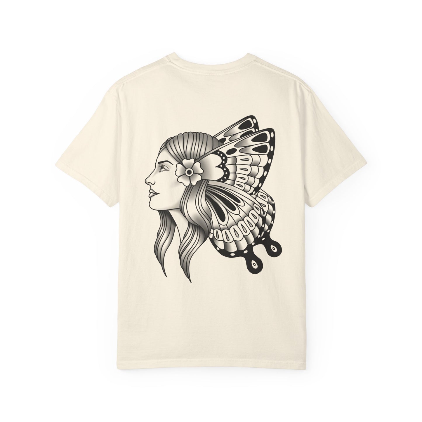 American Traditional Butterfly Lady Unisex T-Shirt