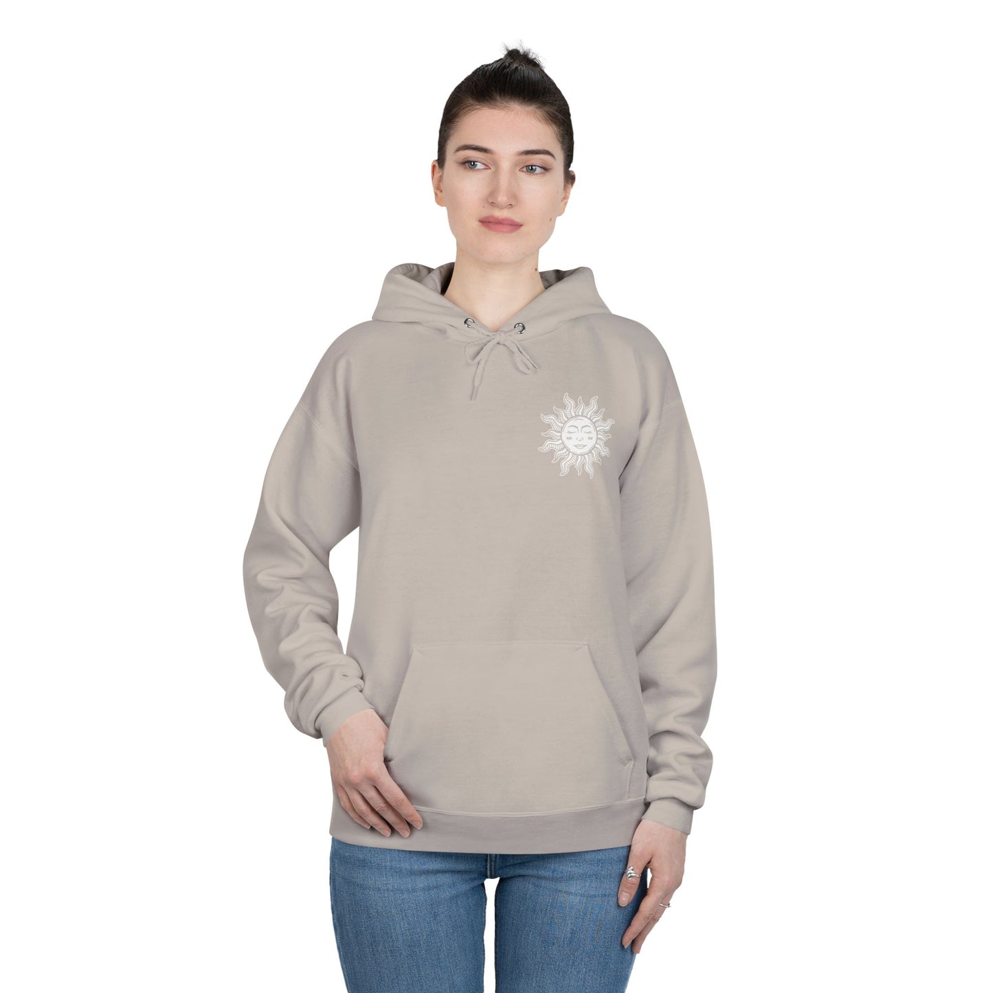 Eco-Friendly Sun Tarot Unisex Hoodie - Spiritual Graphic Pullover