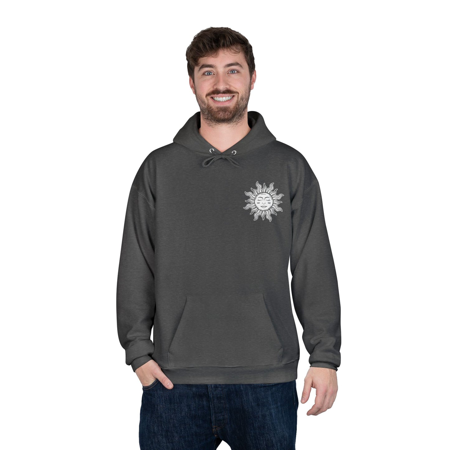 Eco-Friendly Sun Tarot Unisex Hoodie - Spiritual Graphic Pullover
