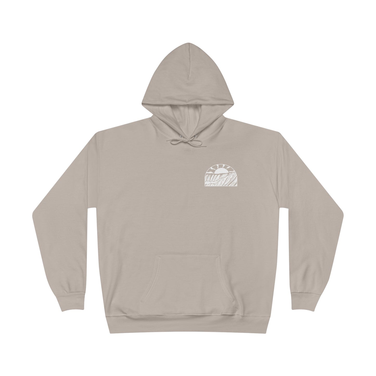 Eco-Friendly Sunset Wave Unisex Pullover Hoodie