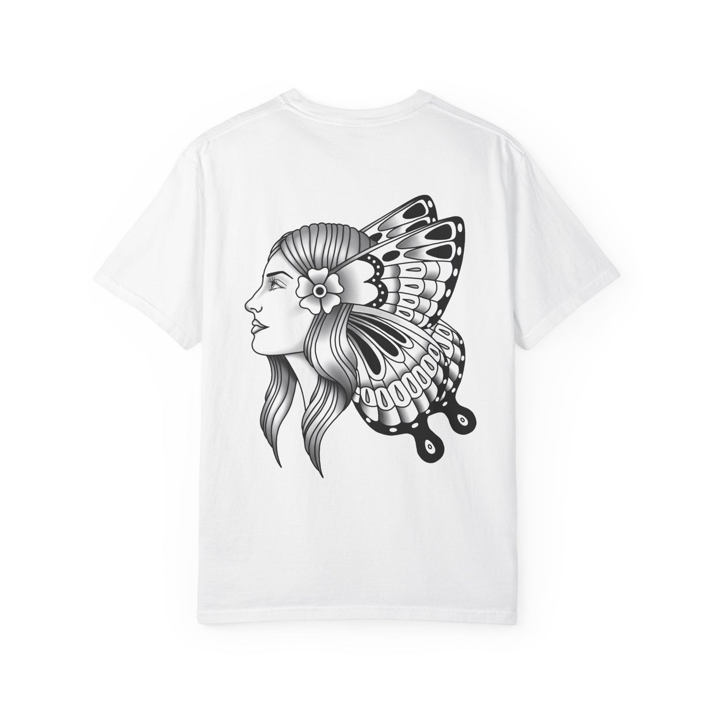 American Traditional Butterfly Lady Unisex T-Shirt
