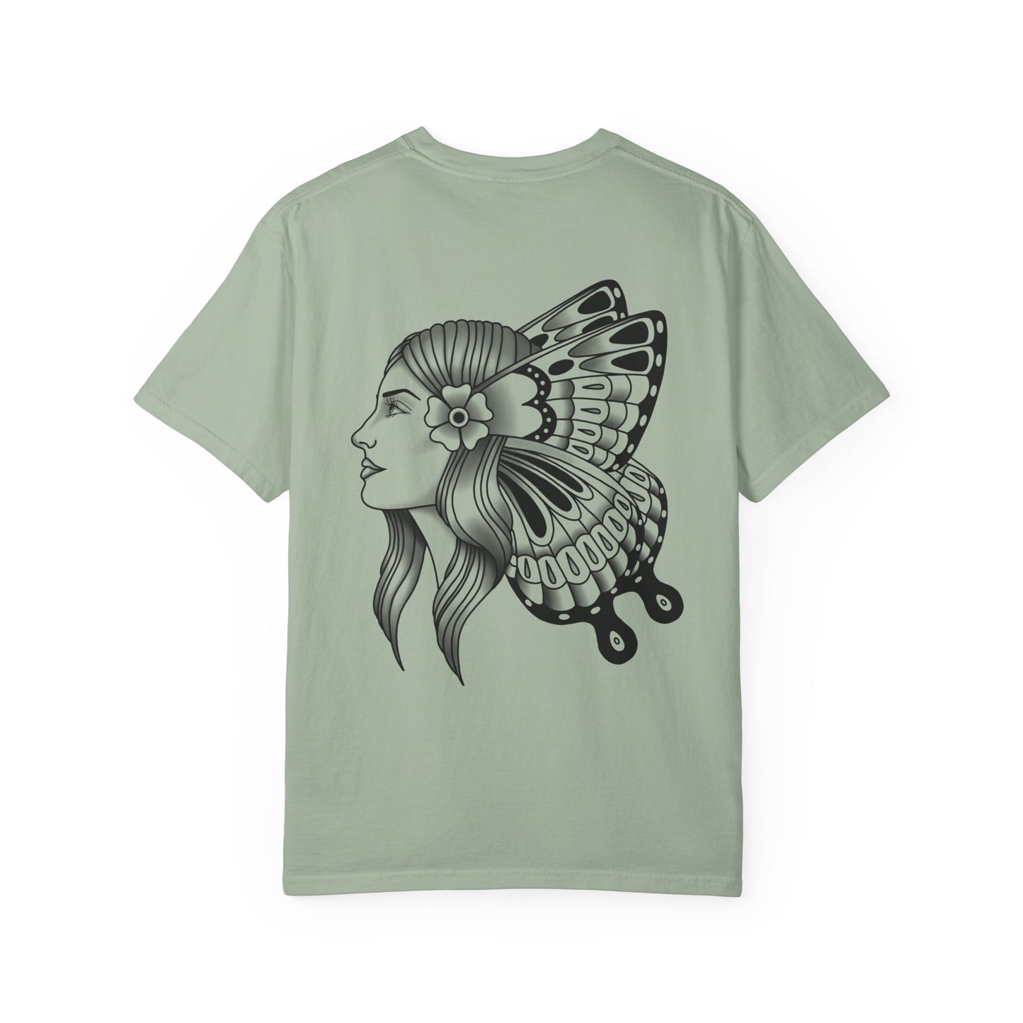 American Traditional Butterfly Lady Unisex T-Shirt