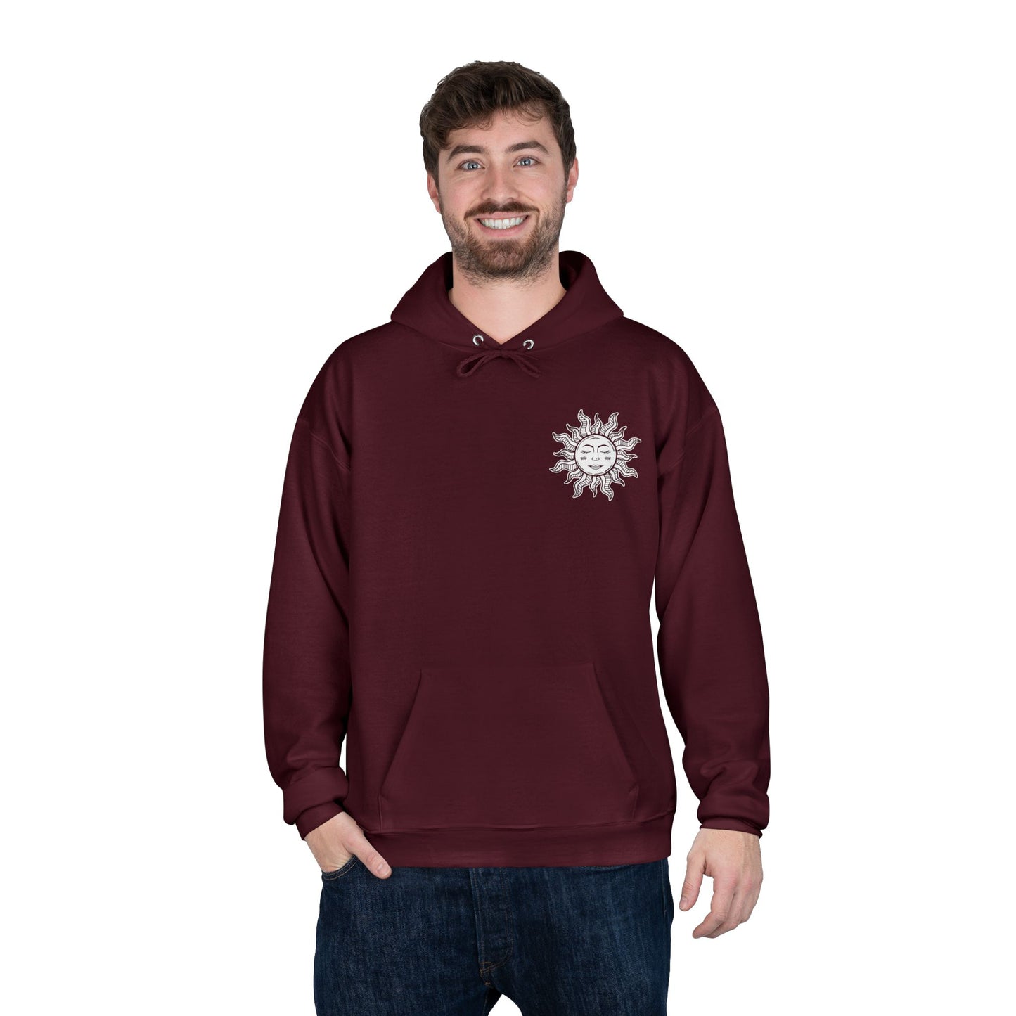 Eco-Friendly Sun Tarot Unisex Hoodie - Spiritual Graphic Pullover
