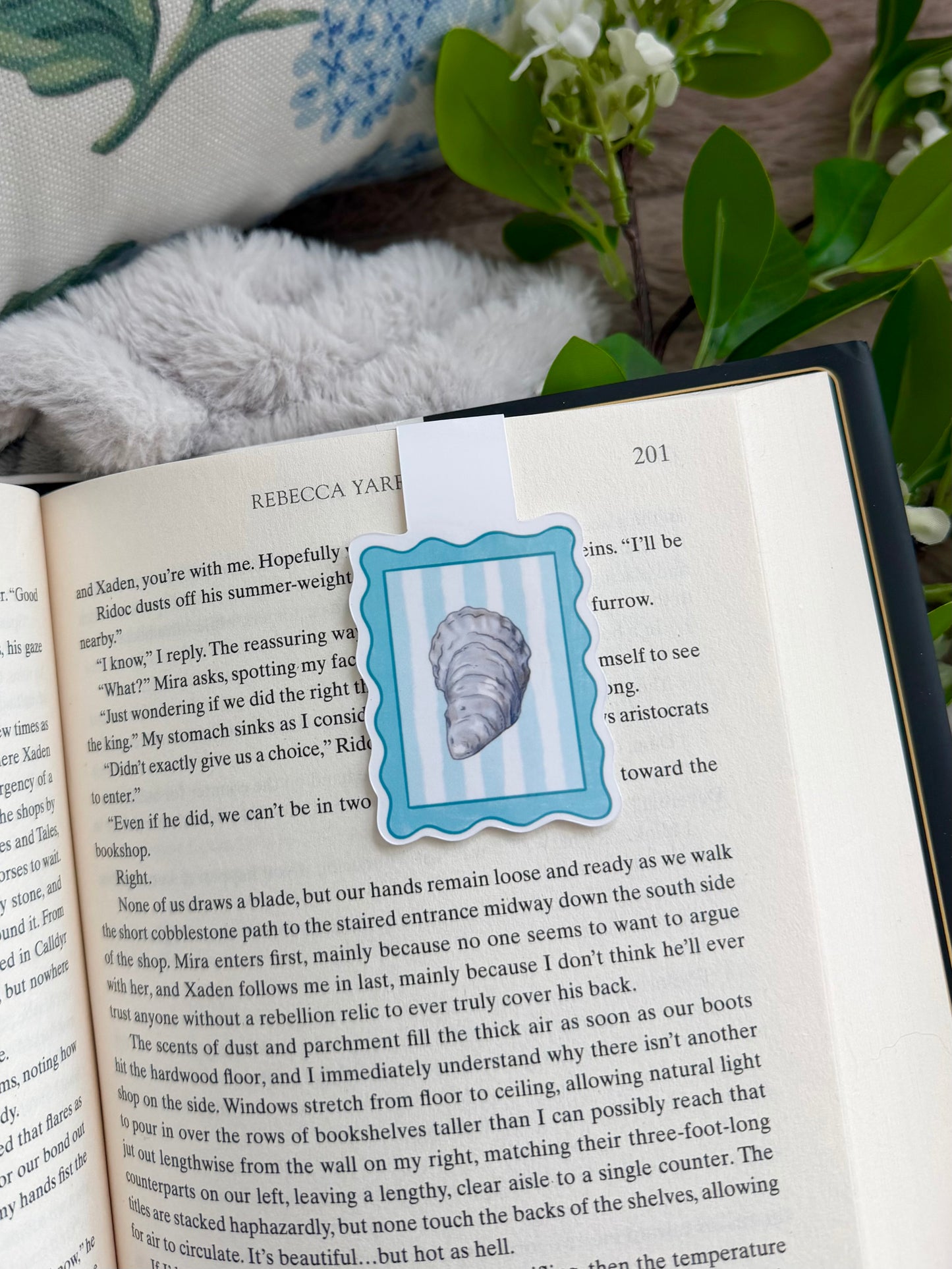 Oyster Stamp Magnetic Bookmark