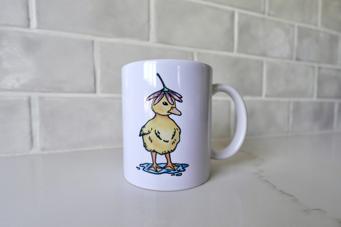 Flower Hat Duck 12oz Ceramic Mug