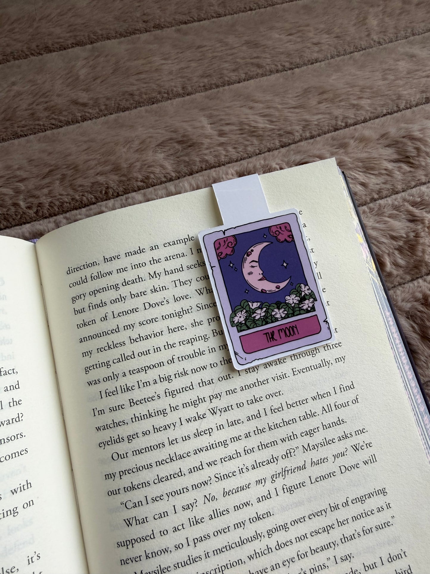 Moon Tarot Card Magnetic Bookmark