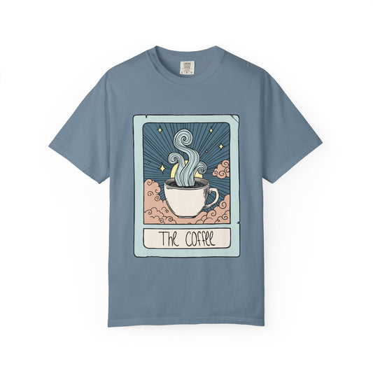 Unisex Coffee Tarot Card Heavyweight Cotton Tshirt