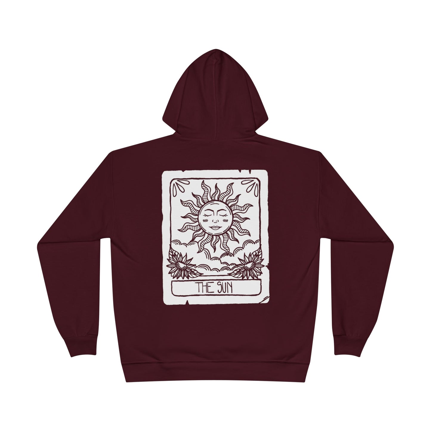 Eco-Friendly Sun Tarot Unisex Hoodie - Spiritual Graphic Pullover