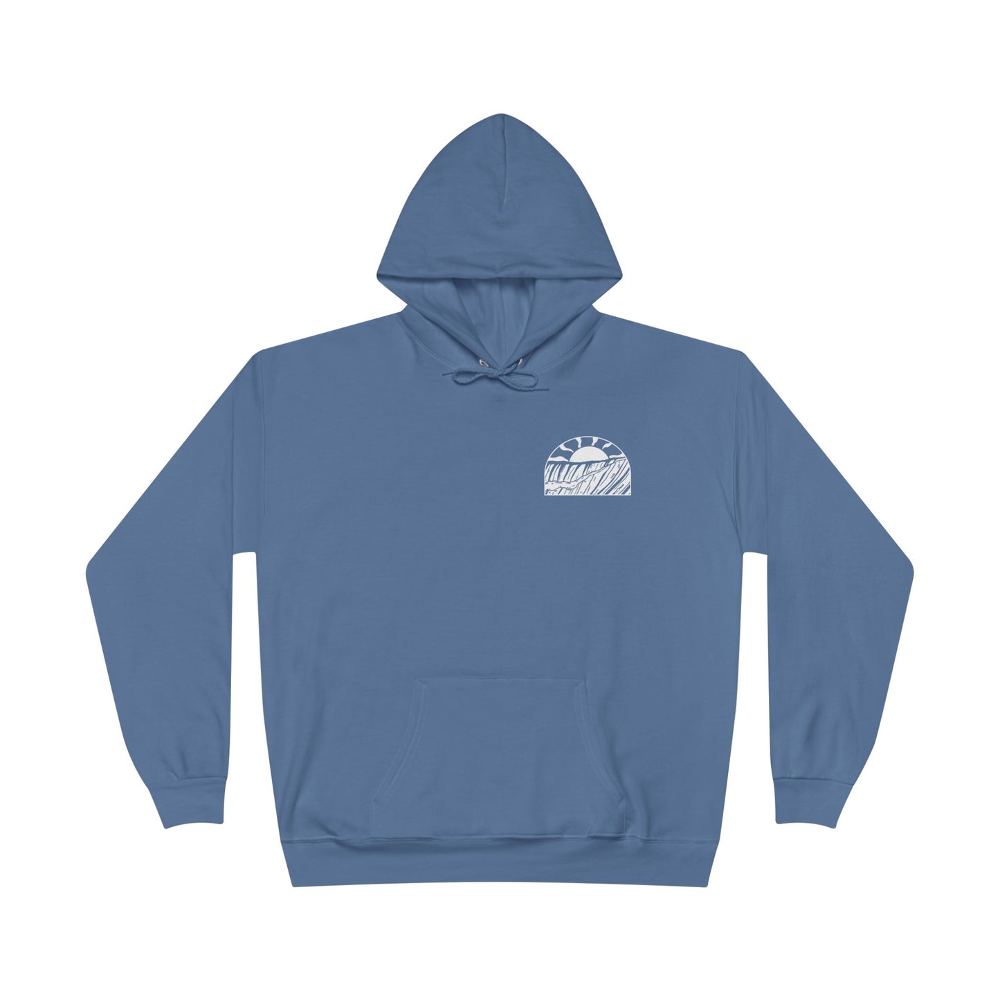 Eco-Friendly Sunset Wave Unisex Pullover Hoodie