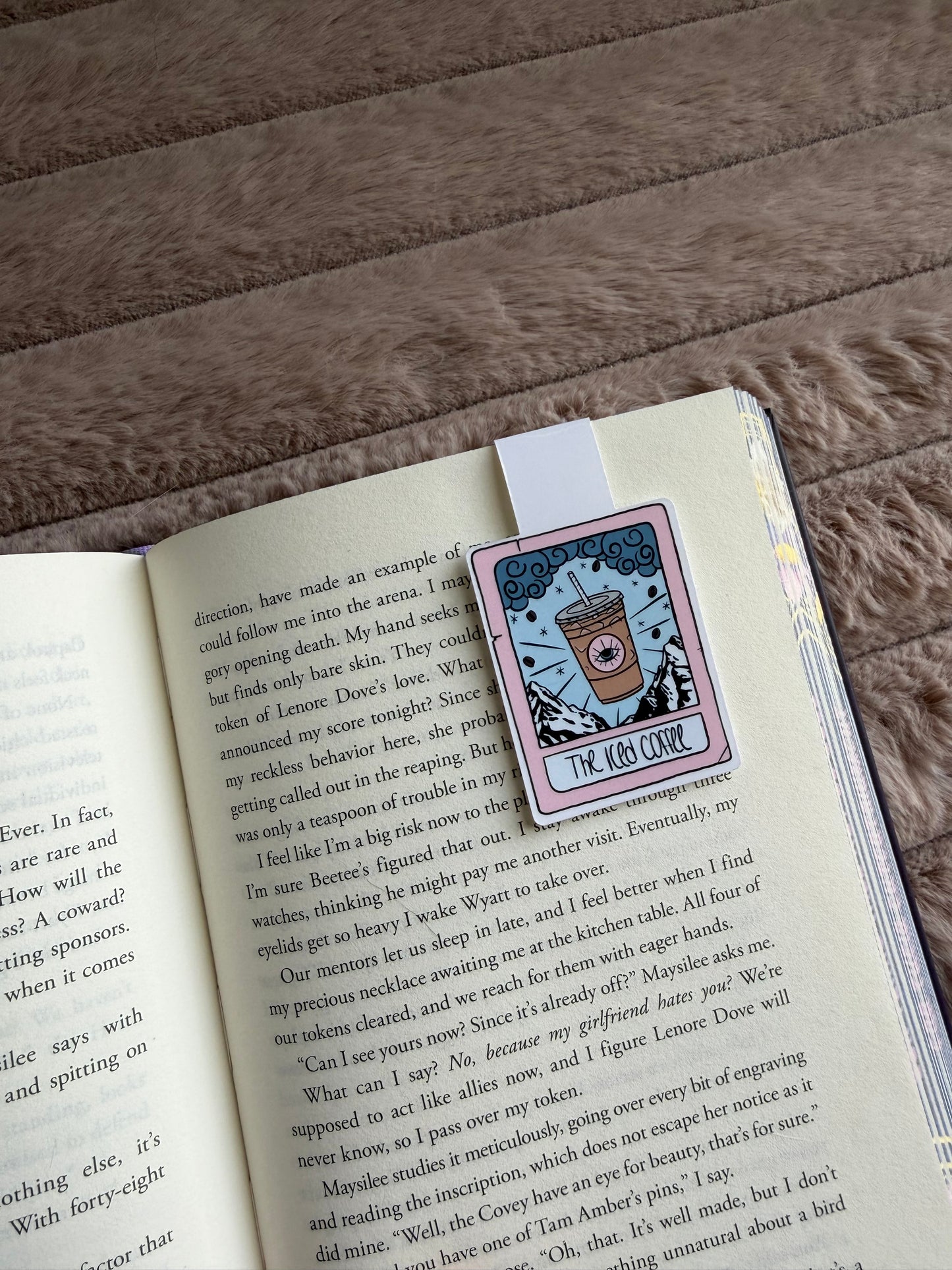 Iced Coffee Tarot Card Magnetic Bookmark