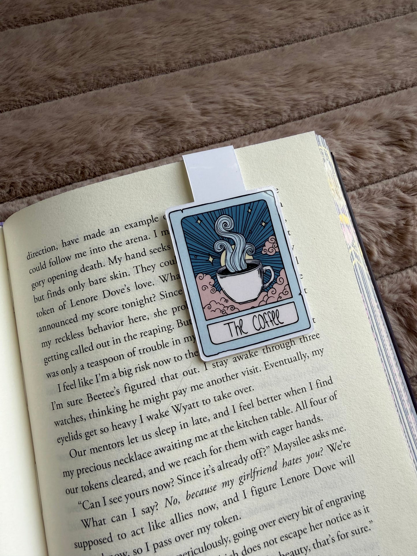 Coffee Tarot Card Magnetic Bookmark