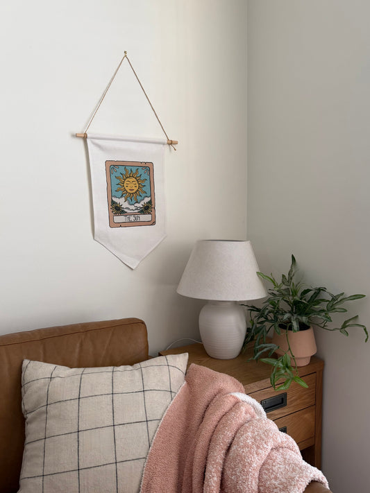 Sun Tarot Card Pennant