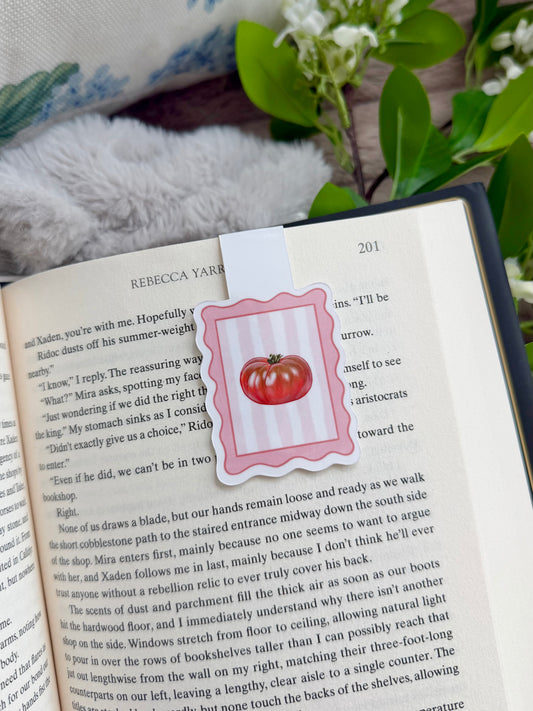 Tomato Stamp Magnetic Bookmark