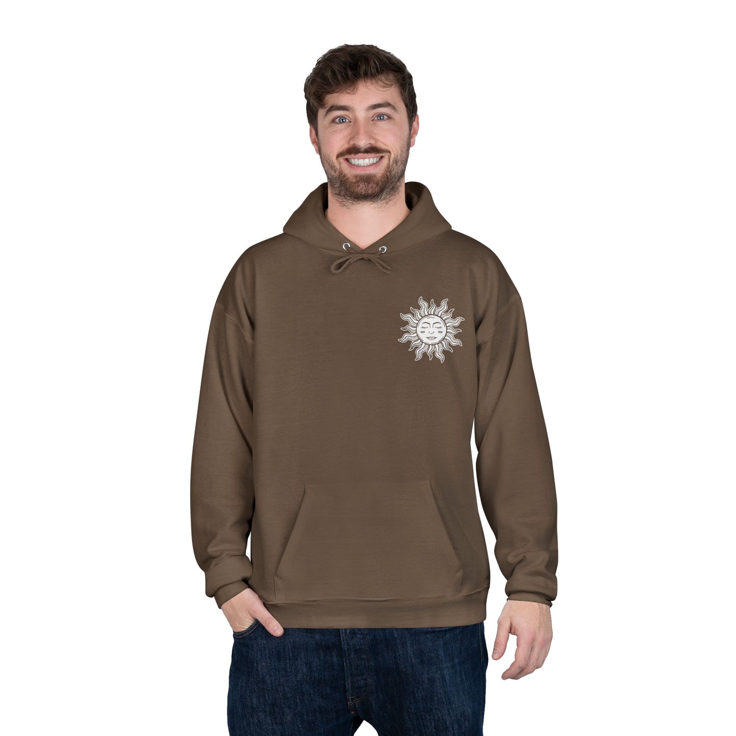 Eco-Friendly Sun Tarot Unisex Hoodie - Spiritual Graphic Pullover