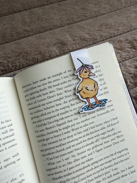 Flower Hat Duck Magnetic Bookmark