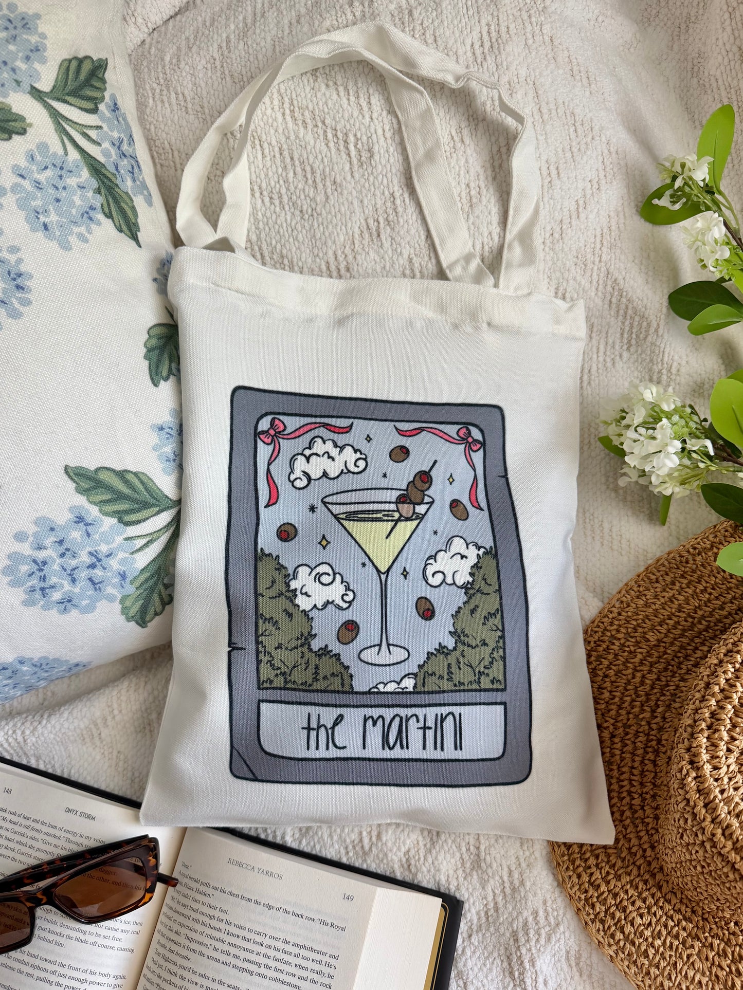 Martini Tarot Card Tote Bag