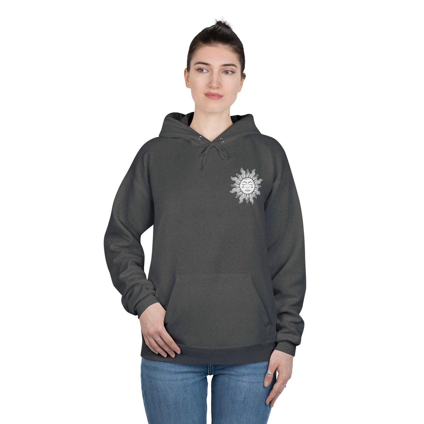Eco-Friendly Sun Tarot Unisex Hoodie - Spiritual Graphic Pullover