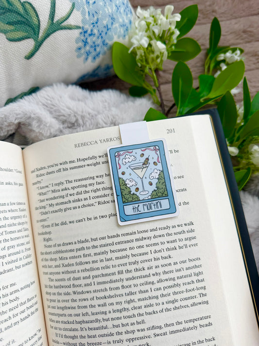 Martini Tarot Card Magnetic Bookmark