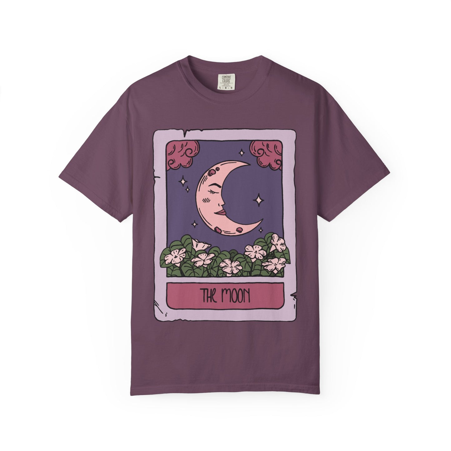 Unisex Moon Tarot Card Heavyweight Cotton Tshirt