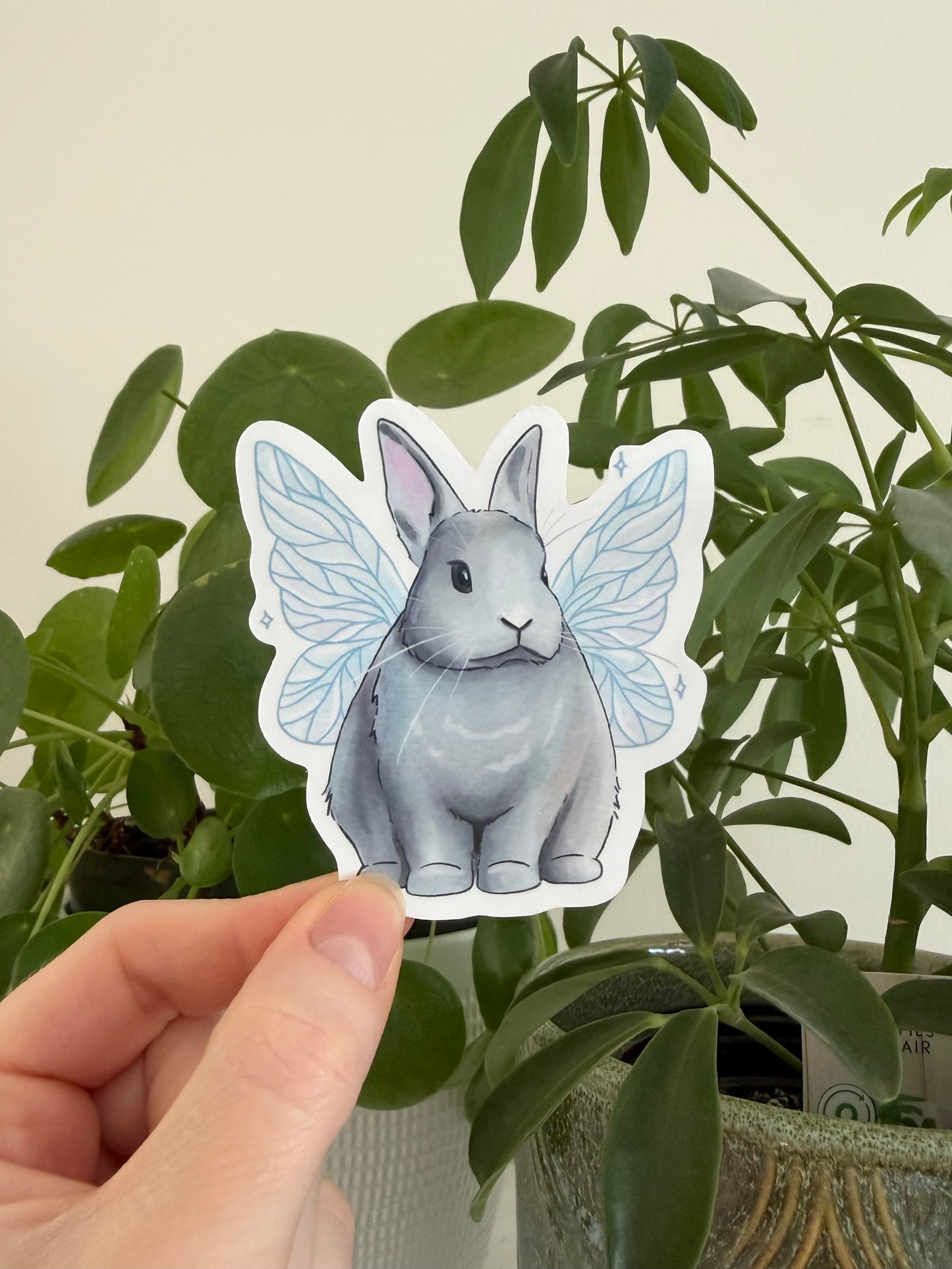 Fairy Bunny Sticker (Glossy/Sparkly)