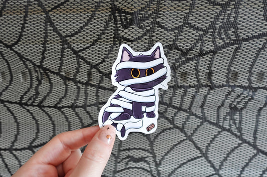 Mummy Cat Sticker