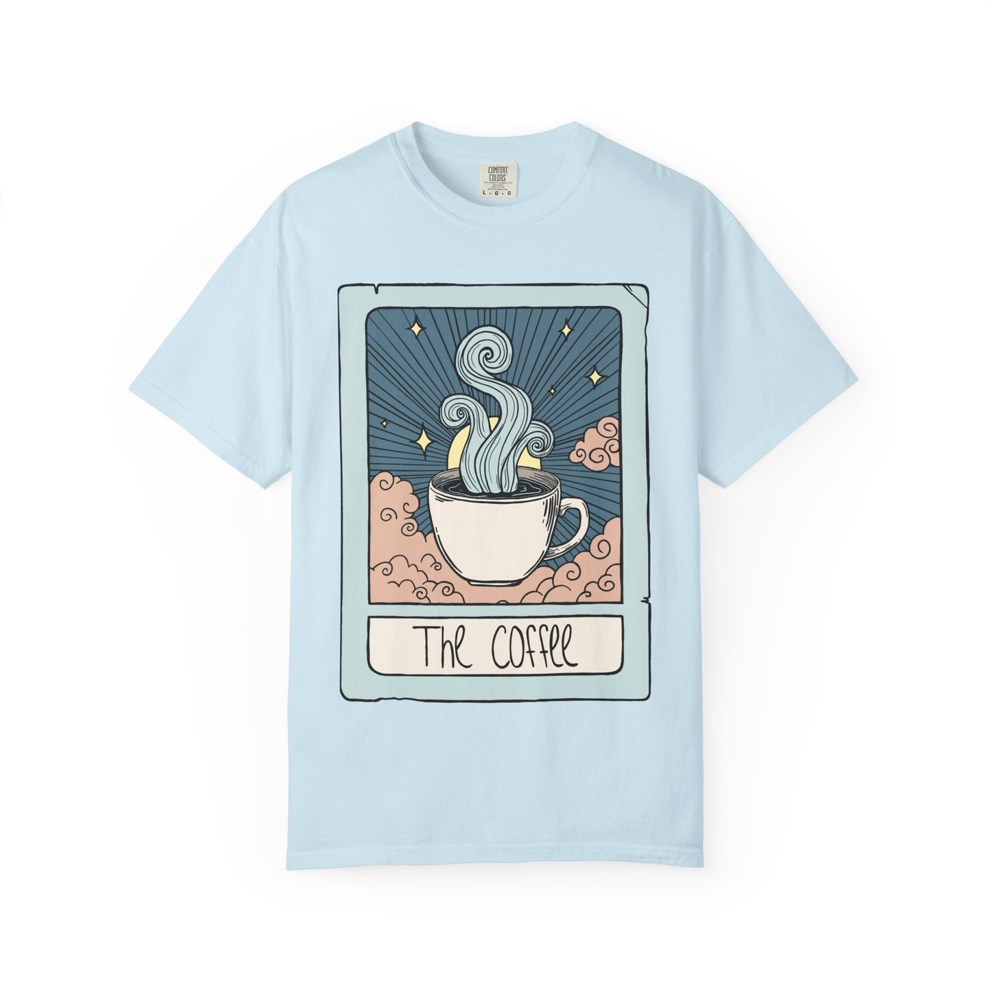 Unisex Coffee Tarot Card Heavyweight Cotton Tshirt