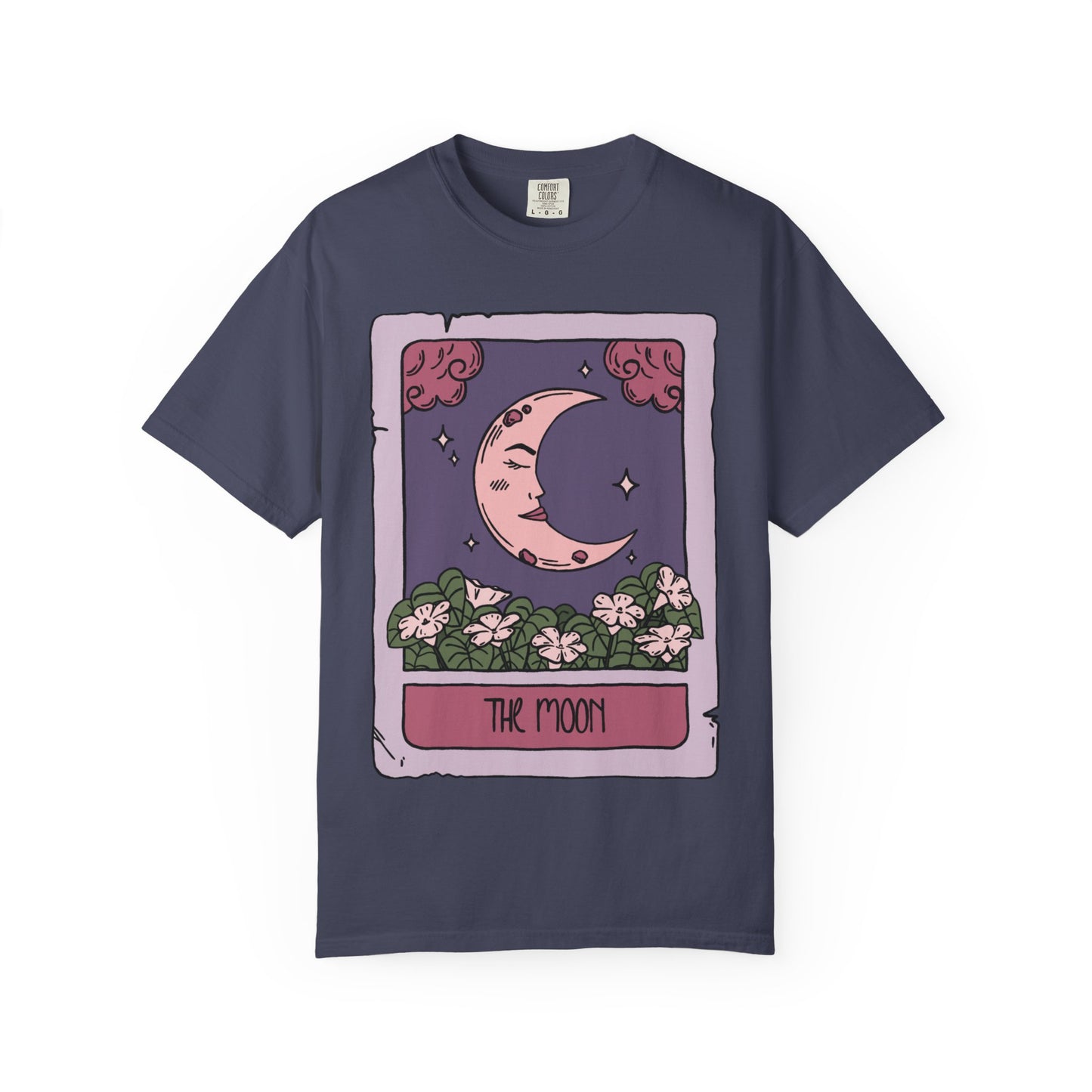 Unisex Moon Tarot Card Heavyweight Cotton Tshirt