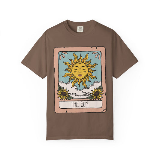 Unisex Sun Tarot Card Heavyweight Cotton Tshirt