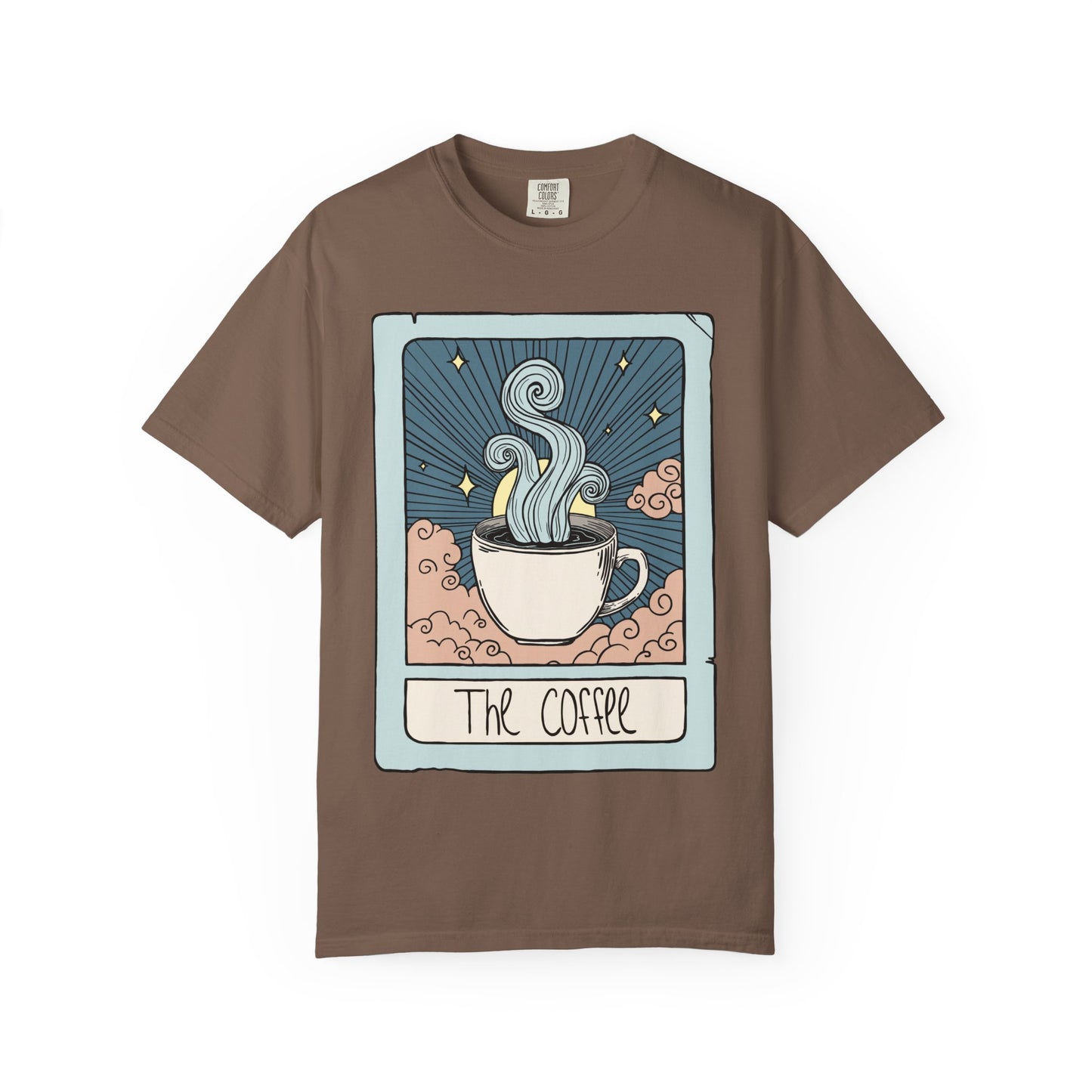Unisex Coffee Tarot Card Heavyweight Cotton Tshirt