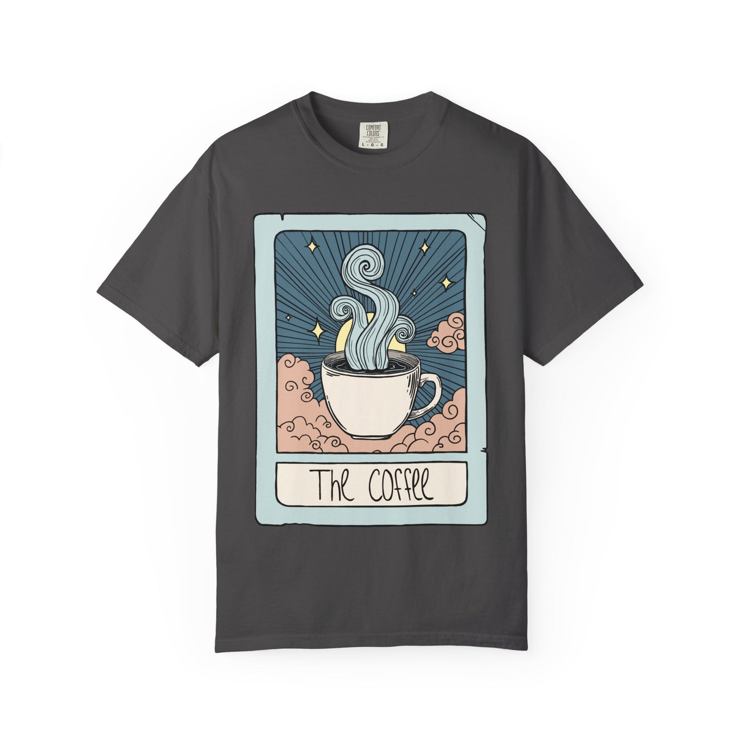 Unisex Coffee Tarot Card Heavyweight Cotton Tshirt