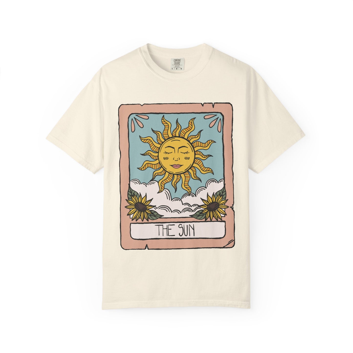 Unisex Sun Tarot Card Heavyweight Cotton Tshirt