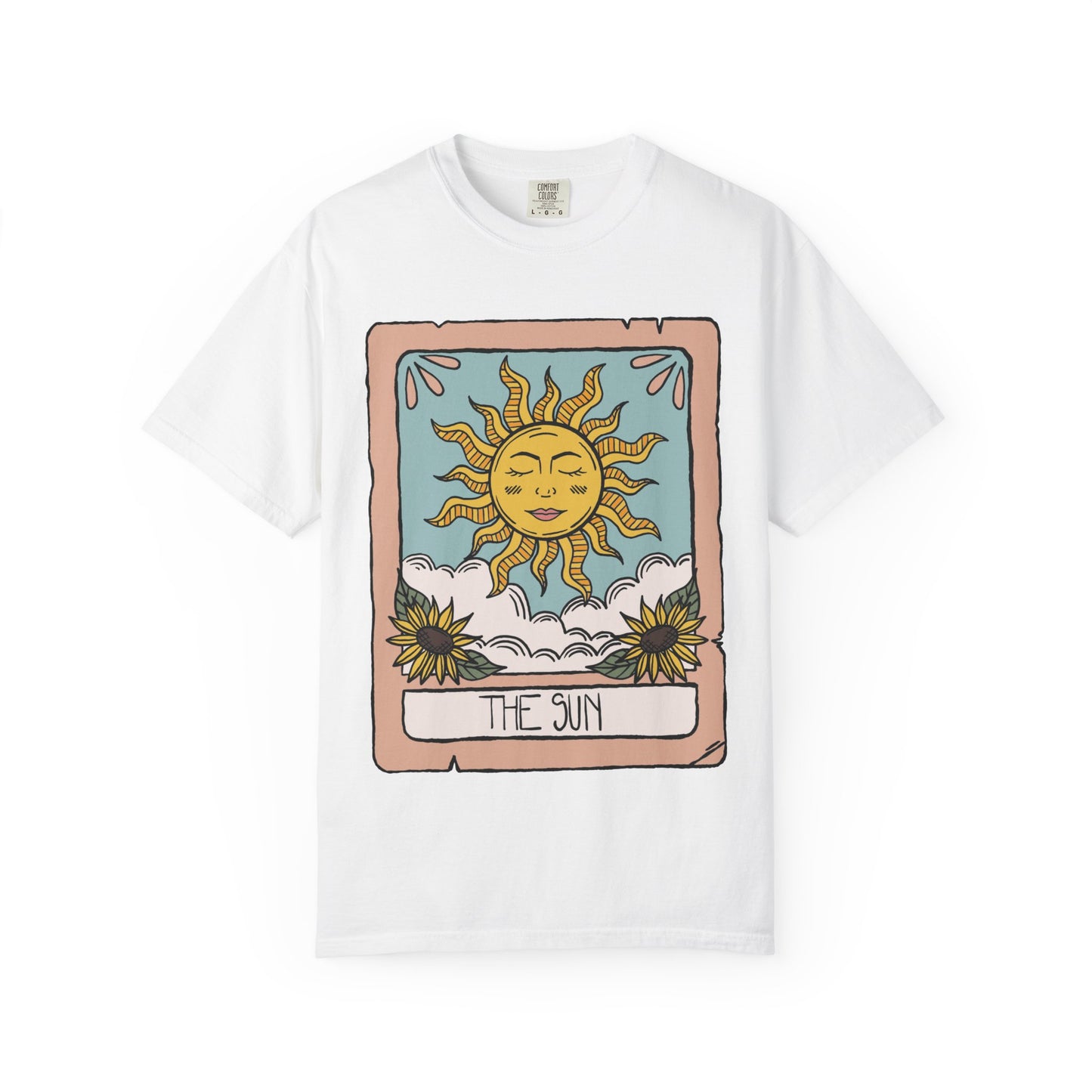 Unisex Sun Tarot Card Heavyweight Cotton Tshirt