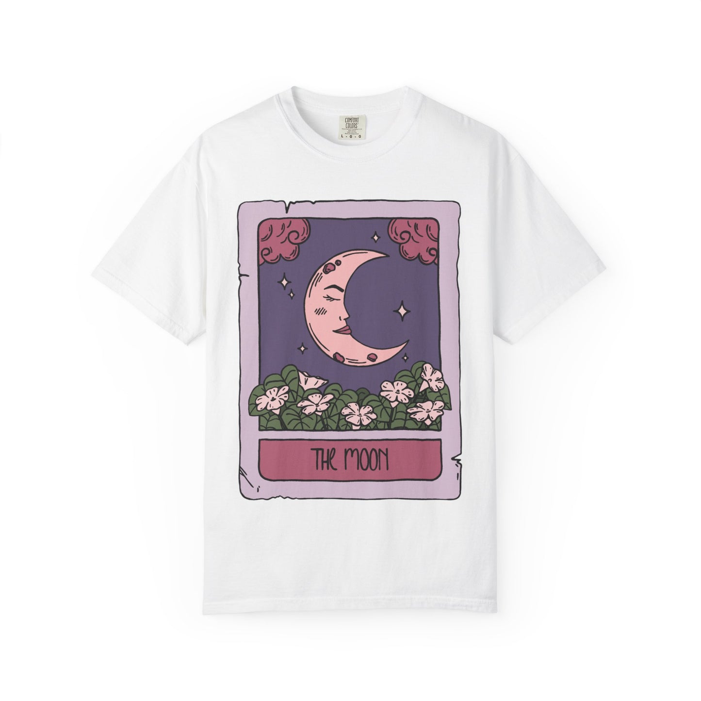 Unisex Moon Tarot Card Heavyweight Cotton Tshirt