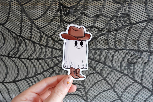 Cowboy Ghost Sticker