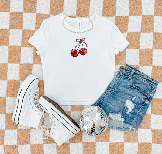Cherry Women’s Baby Tee